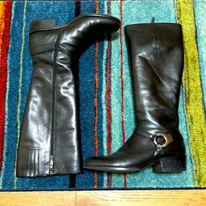 Via Spiga Kacey Tall Leather Harness Boot